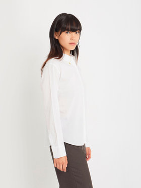 FEMME ウィメンズ コットン 長袖 ブラウス "Jasmine" ホワイト