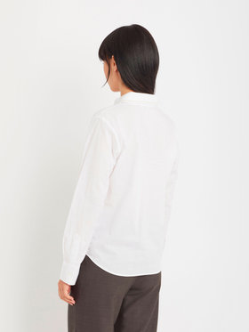 FEMME ウィメンズ コットン 長袖 ブラウス "Jasmine" ホワイト