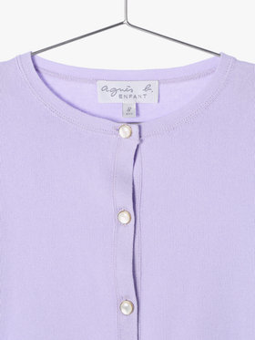 ENFANT ガールズ 【Outlet】JGG9 E CARDIGAN キッズ カーディガン パープル系その他