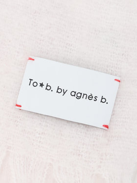To b. by agnès b. カラー マフラー ホワイト