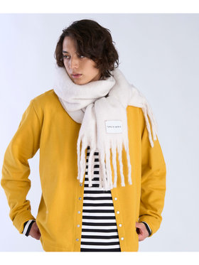 To b. by agnès b. カラー マフラー ホワイト