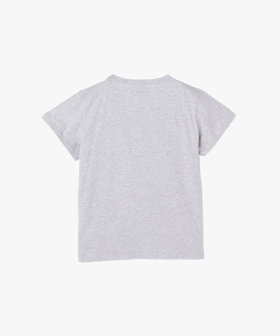 FEMME ウィメンズ メッセージ プリント オーガニックコットン 半袖 Tシャツ "...je sais ce que j' fais...! Zut" グレー