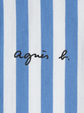 ENFANT ユニセックス 【Outlet】S179 E TS キッズ ロゴTシャツ ブルー×ホワイト