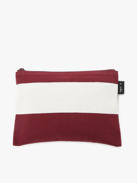 VOYAGE ウィメンズ バッグ＆ウォレット 細ボーダー コットン リバーシブル トートバッグ ZAS11-01 ボルドー