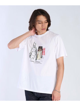 FEMME ウィメンズ プリント コットン 半袖 アーティスト Tシャツ ”Futura” ホワイト