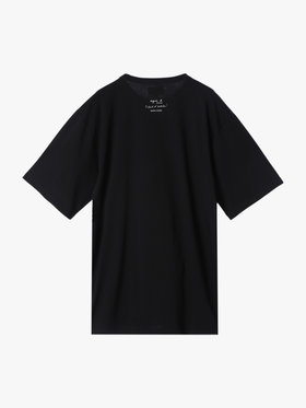 HOMME メンズ メンズ プリント コットン 半袖 アーティスト Tシャツ ”Mark Cohen” ブラック