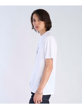 FEMME ウィメンズ プリント コットン 半袖 アーティスト Tシャツ ”Futura” ホワイト