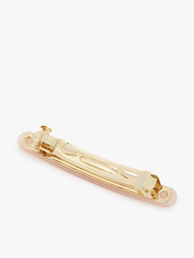 To b. by agnès b. ロゴ ヘアバレッタ ホワイト