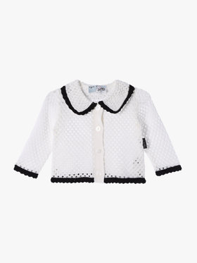 ENFANT ベビー LQ07 L CARDIGAN ベビー カーディガン ホワイト