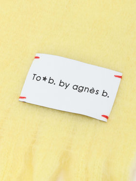 To b. by agnès b. 【Outlet】カラー マフラー イエロー