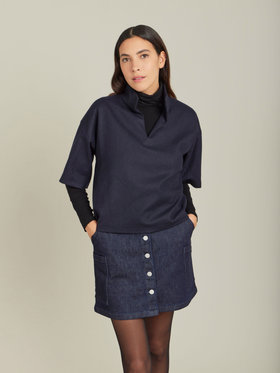 FEMME ウィメンズ 【Outlet】UBH4 HAUT トップス ネイビー