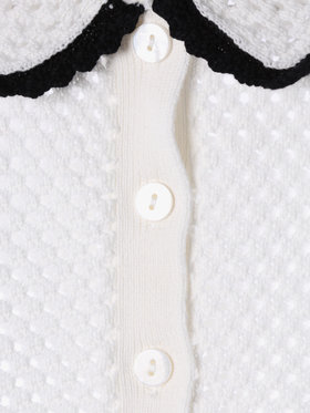 ENFANT ベビー LQ07 L CARDIGAN ベビー カーディガン ホワイト