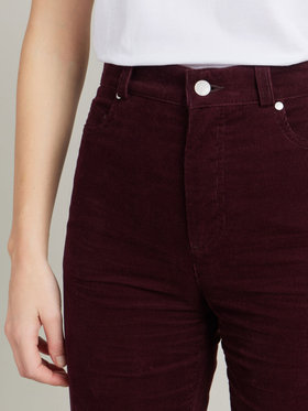 FEMME ウィメンズ 【Outlet】UR59 PANTALON コーデュロイロングパンツ パープル系その他