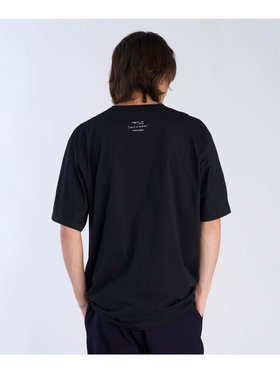 HOMME メンズ メンズ プリント コットン 半袖 アーティスト Tシャツ ”Mark Cohen” ブラック