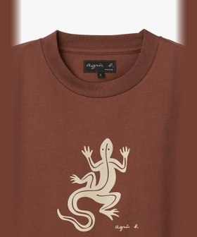FEMME ウィメンズ アイコニック コットン 半袖 Tシャツ "Lezard" ブラウン系その他
