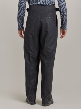 HOMME メンズ 【Outlet】TV47 PANTALON パンツ グレー×ブラック