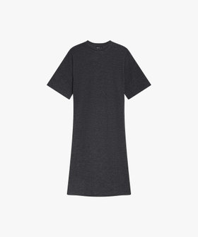 FEMME ウィメンズ ジャガード 半袖 ワンピース "Yoko" グレー
