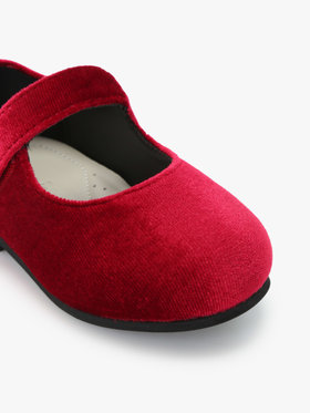 ENFANT ベビー ベビー ベロア バレエシューズ ピンク