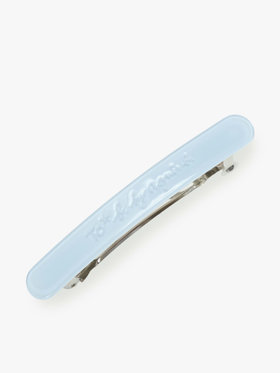 To b. by agnès b. ロゴ ヘアバレッタ ブルー