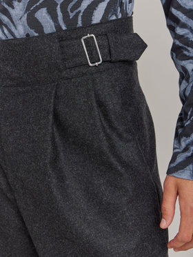 HOMME メンズ 【Outlet】TV47 PANTALON パンツ グレー×ブラック