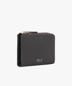 VOYAGE メンズ バッグ＆ウォレット レザー ラウンドジップ二つ折り ウォレット "Yvon" ZAH04-07 グレー系その他