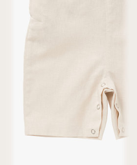 ENFANT ベビー ベビー コットンリネン ノースリーブ サロペット ベージュ系その他