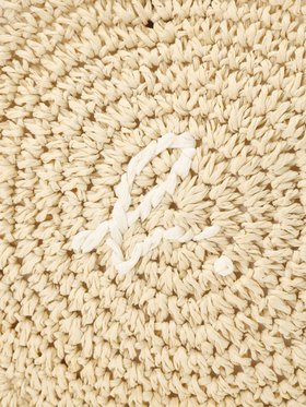 ENFANT ユニセックス キッズ ”b.” ロゴ 刺繍 サークル ショルダーバッグ オフホワイト