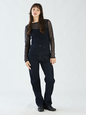 To b. by agnès b. 【Outlet】フラワーチュールプルオーバー ネイビー