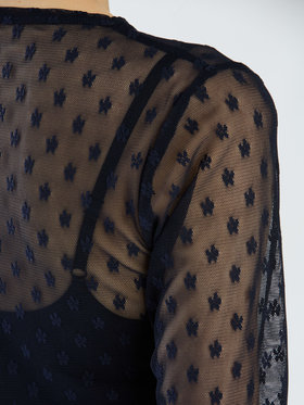 To b. by agnès b. 【Outlet】フラワーチュールプルオーバー ネイビー