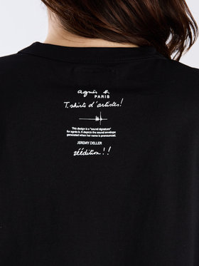 FEMME ウィメンズ S641 TS アーティストTシャツ Jeremy Deller ブラック