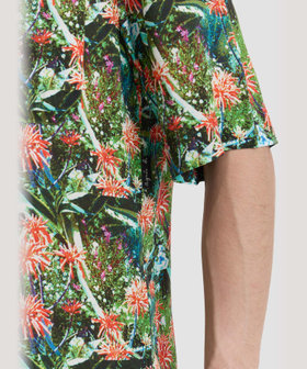 HOMME メンズ メンズ プリント 開襟 半袖 シャツ "Magnum" マルチ