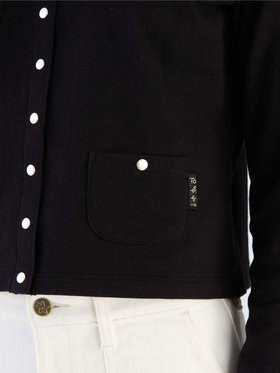 To b. by agnès b. 【Outlet】To b. by agnes b.× green label relaxing オーガニックコットン トラディショナルカーディガン ブラック