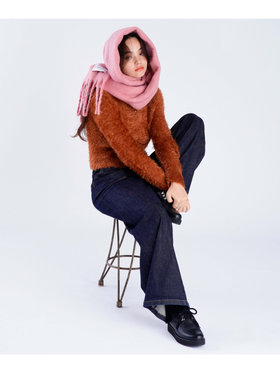 To b. by agnès b. カラー マフラー ピンク