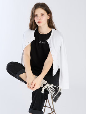 To b. by agnès b. 【Outlet】To b. by agnes b.× green label relaxing オーガニックコットン トラディショナルカーディガン ホワイト