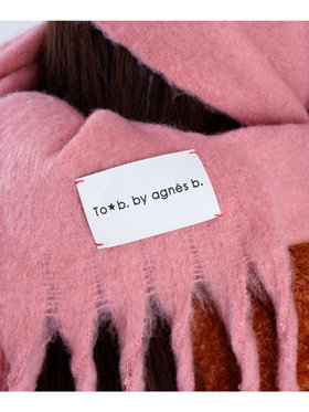 To b. by agnès b. カラー マフラー ピンク