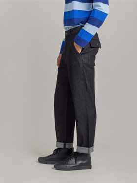 HOMME メンズ 【Outlet】TBM4 PANTALON パンツ ブラック