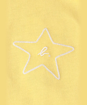 ENFANT ベビー ベビー "b." ロゴ スター コットン ノースリーブ ワンピース "Barbie" イエロー