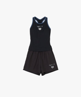 FEMME ウィメンズ agnes b. x arena フィットネスセパレート 水着 ブラック