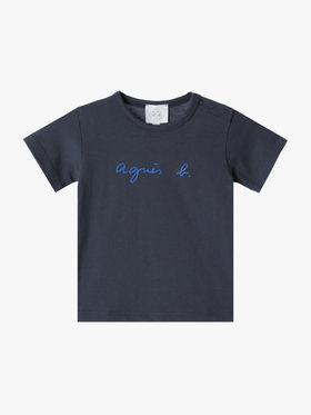 ENFANT ベビー S137 L TS ベビー ロゴTシャツ グレー