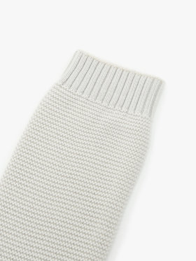 ENFANT ベビー ベビー コットン ニット ”B”レッグウォーマー グレー系その他