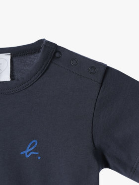 ENFANT ベビー S137 L TS ベビー ロゴTシャツ グレー