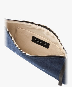 VOYAGE ウィメンズ バッグ＆ウォレット デニム ポーチ "Paulette" YAS18A-02 ブルー