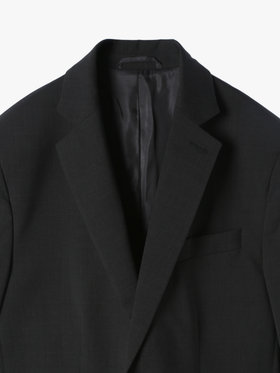 HOMME メンズ ウール テーラード ジャケット "Domino" グレー×ブラック