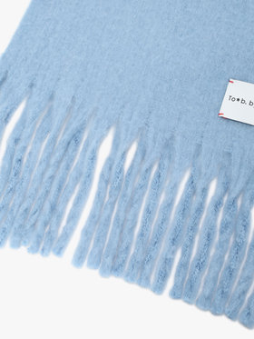 To b. by agnès b. カラー マフラー ブルー