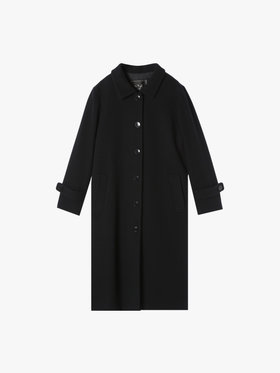 To b. by agnès b. 【Outlet】ウール ロングコート ブラック