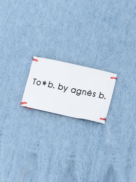 To b. by agnès b. カラー マフラー ブルー