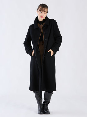 To b. by agnès b. 【Outlet】ウール ロングコート ブラック