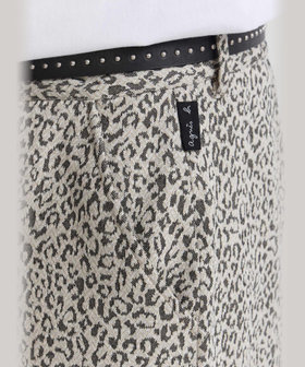 HOMME メンズ メンズ レオパード ジャカード バミューダ パンツ "Danel" ベージュ