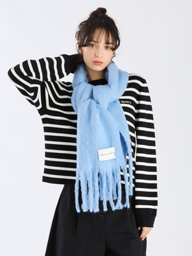 To b. by agnès b. カラー マフラー ブルー