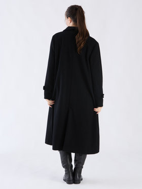 To b. by agnès b. 【Outlet】ウール ロングコート ブラック